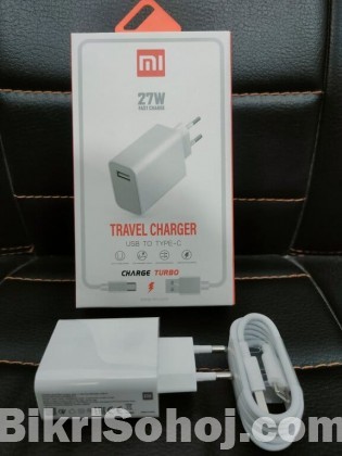 Xioami 27W Fast Charger Adapter Cable For Mi Type-C Charger